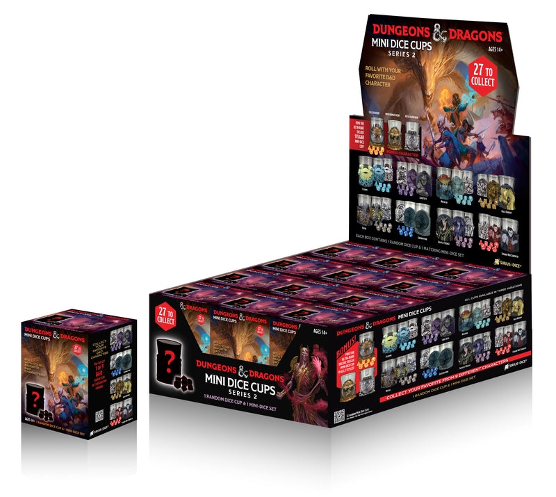 Sirius Dice Dungeons & Dragons Mini Dice Cups Series 2 Display (12 Cups)
