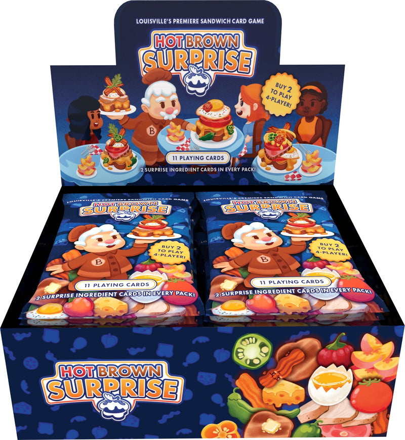 Hot Brown Surprise Display (24 Packs) - Louisville Sandwich Card Game