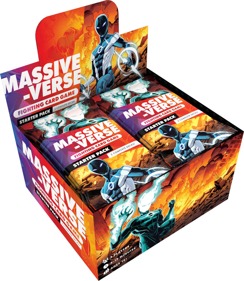 The Massive-Verse Fighting Card Game Starter Pack Display