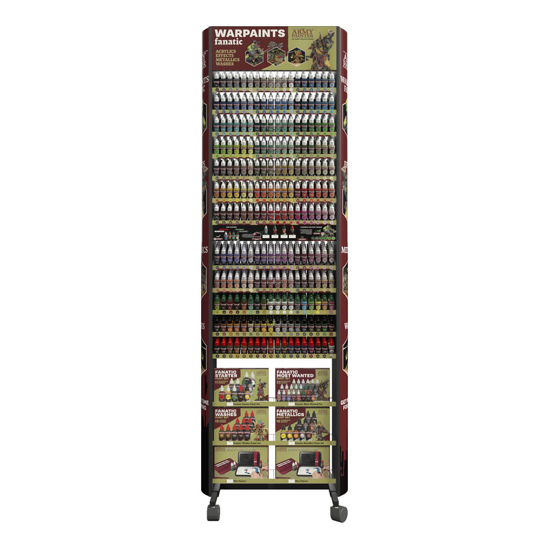 The Army Painter Warpaints Fanatic Retail Display Rack - 216 Paints