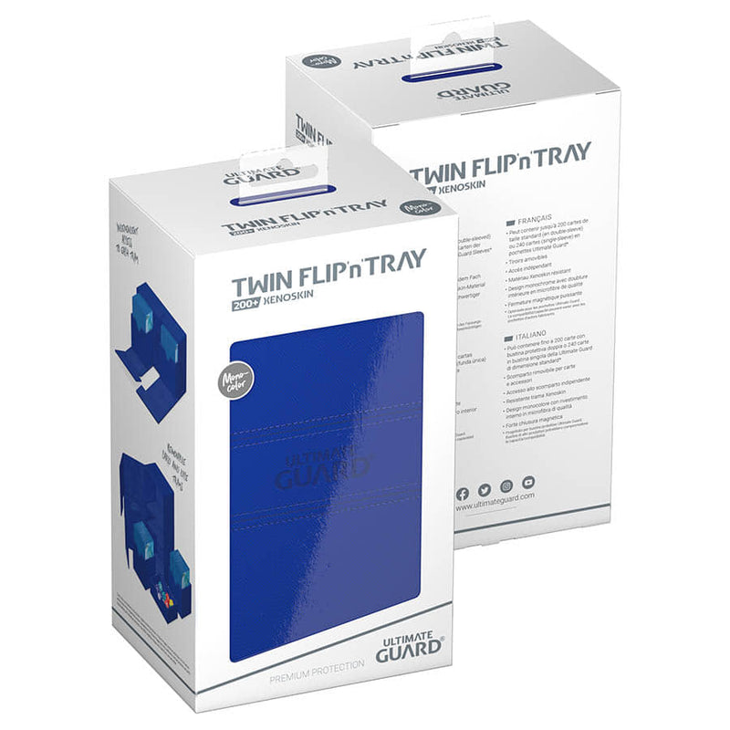 Ultimate Guard Twin Flip'n'Tray 200+ Xenoskin Deck Case - Blue