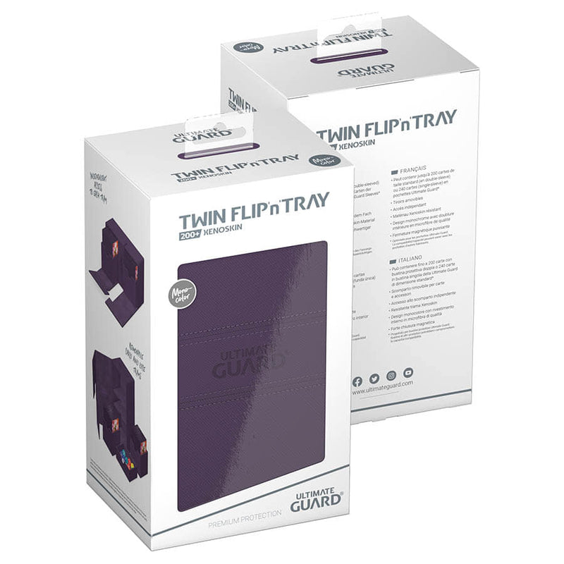 Ultimate Guard Twin Flip'n'Tray 200+ Xenoskin Deck Case - Purple