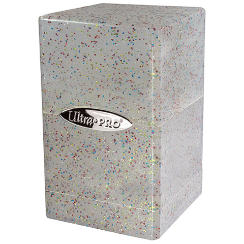 Ultra Pro Satin Tower Deck Box - Glitter Clear