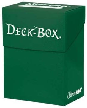 Ultra PRO Solid Color Deck Box Green 80+