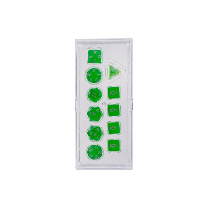 Ultra PRO Eclipse 11-Piece Polyhedral Dice Set - Lime Green