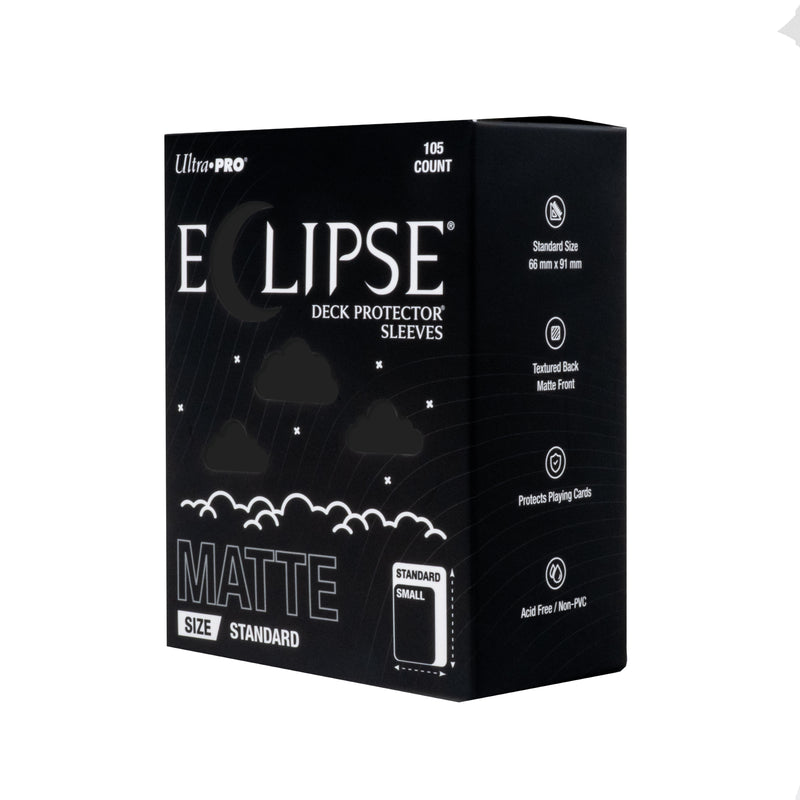Ultra PRO ECLIPSE Matte Standard Deck Protector Sleeves Jet Black 105ct
