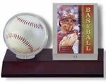 Ultra Pro Display: Ball & Card Holder - Dark Wood