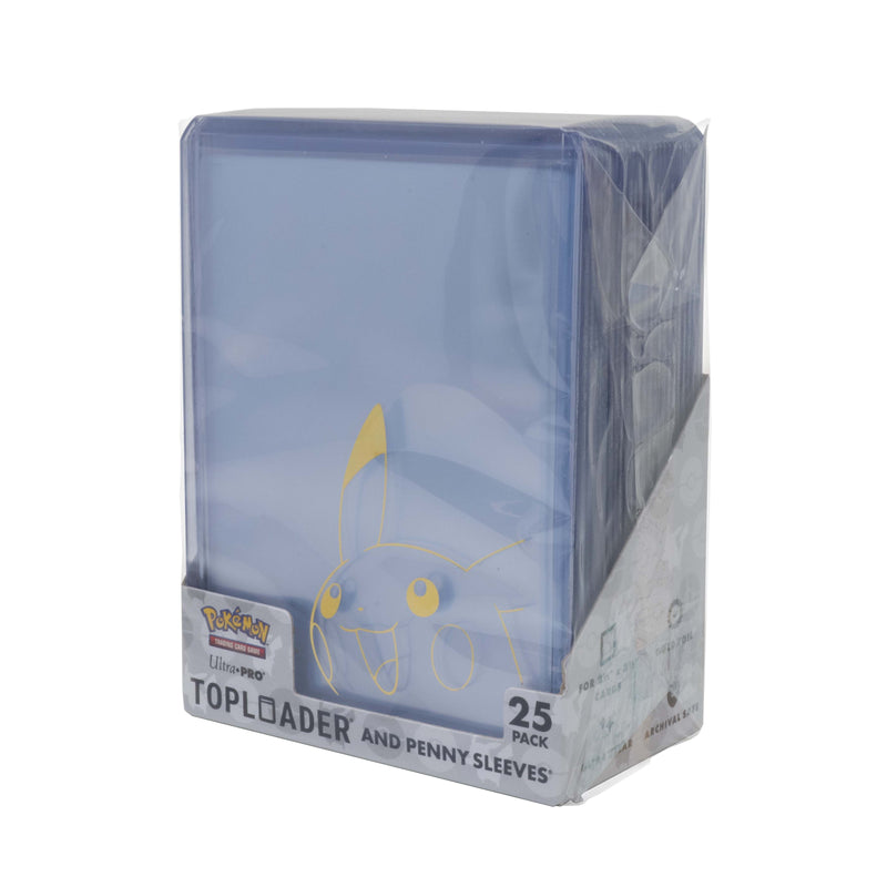 Ultra PRO Pikachu Toploader and Penny Sleeves Combo Pack for the Pokémon Trading Card Game 25 Pack