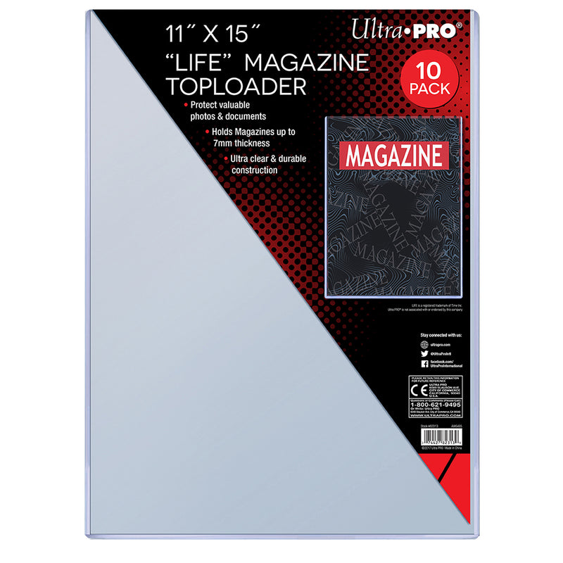 Ultra PRO 11" x 15" Life Magazine Toploaders (10ct)