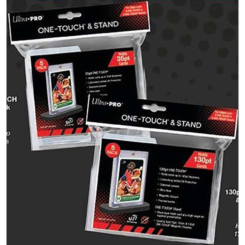 Ultra Pro 35PT UV One-Touch Magnetic Holders with Stands (5 Pack)