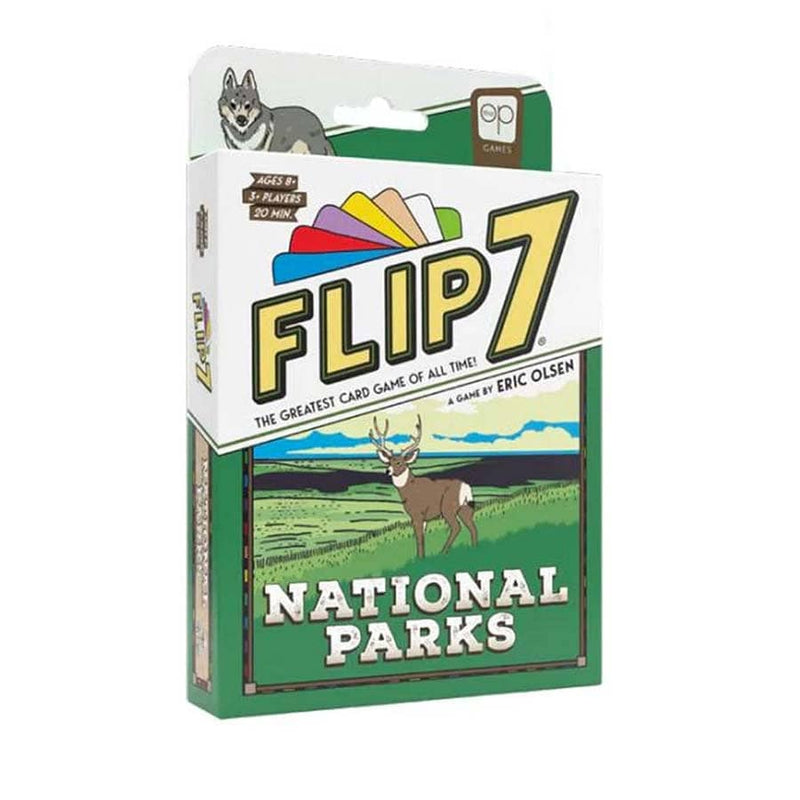 Usaopoly Flip 7 Card Game - National Parks Edition