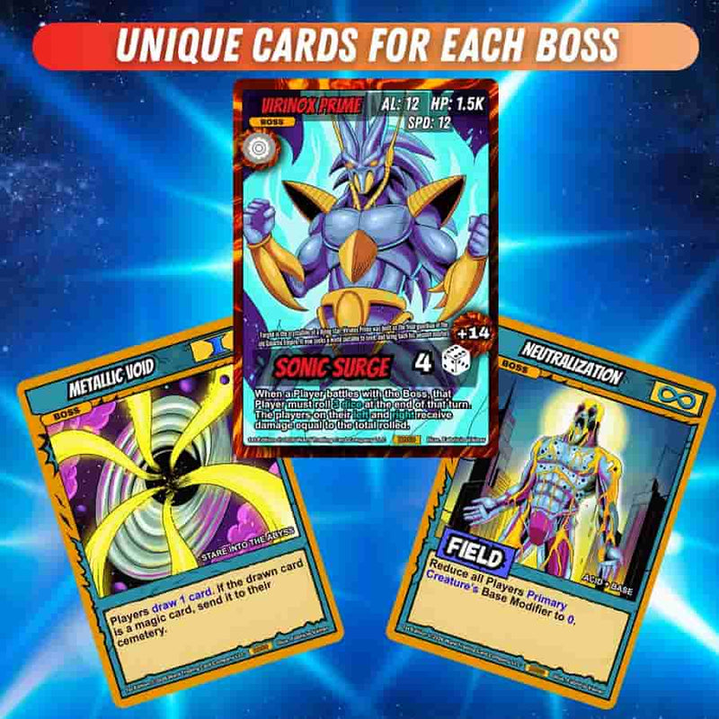 Ward Trading Card Game Boss Battles Virinox Prime Deck