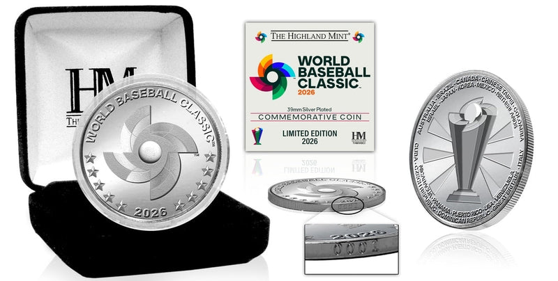Highland Mint World Baseball Classic 2026 Silver Plated Coin - Limited Edition /2,026