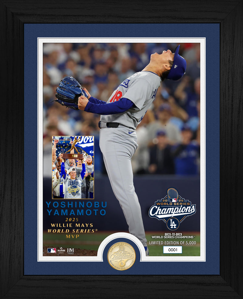 Highland Mint Yoshinobu Yamamoto 2025 World Series MVP Bronze Coin Photo Mint - Limited Edition /5,000