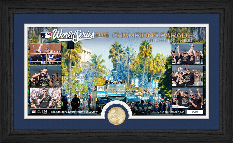 Highland Mint Los Angeles Dodgers 2025 World Series Championship Parade Bronze Coin Photo Mint - Limited Edition /5,000