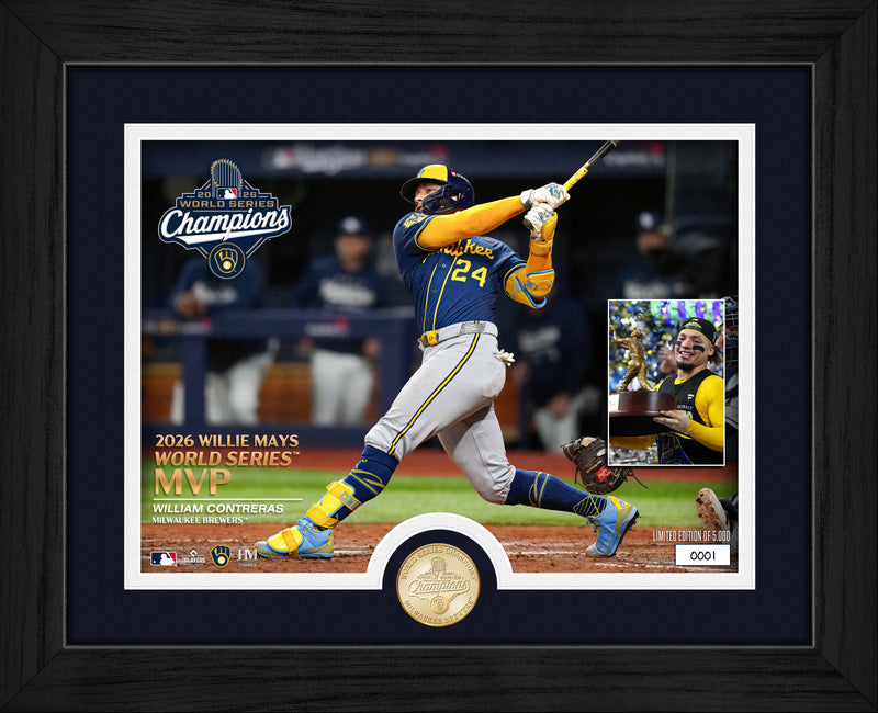 Highland Mint William Contreras Milwaukee Brewers 2026 World Series MVP Bronze Coin Photo Mint - Limited Edition /5,000