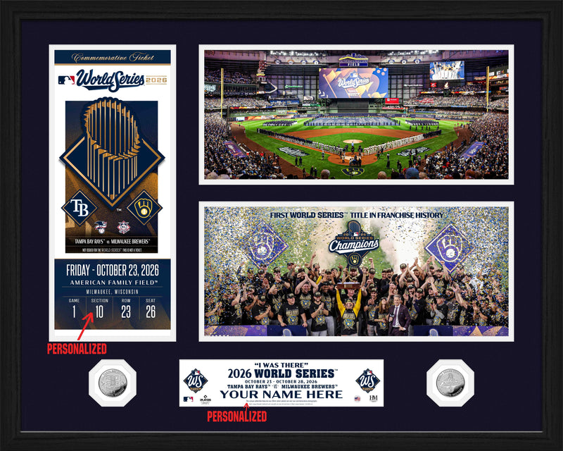 Highland Mint Milwaukee Brewers 2026 World Series Champions Personalized Silver Coin Photo Mint - Special Edition