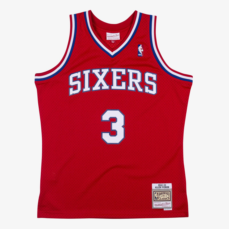 Mitchell & Ness Allen Iverson Philadelphia 76ers 2002-03 Red Swingman Player Jersey