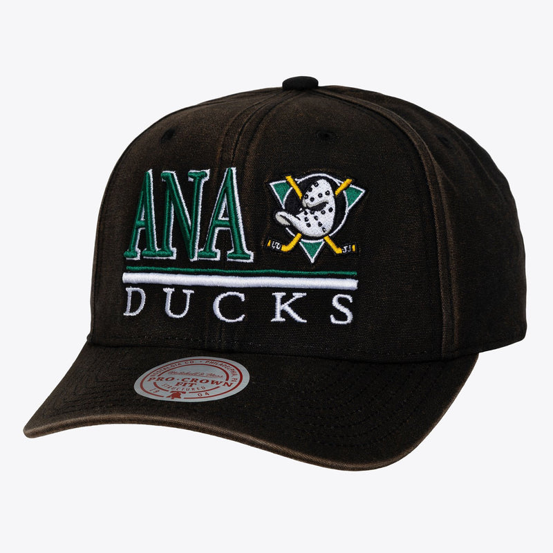 Mitchell & Ness Anaheim Ducks Black Trumble Pro Crown Adjustable Hat