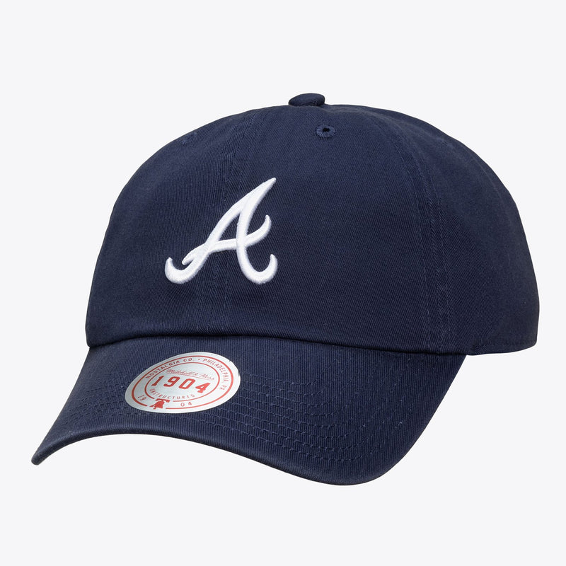 Mitchell & Ness Atlanta Braves Navy 1904 Adjustable Dad Hat
