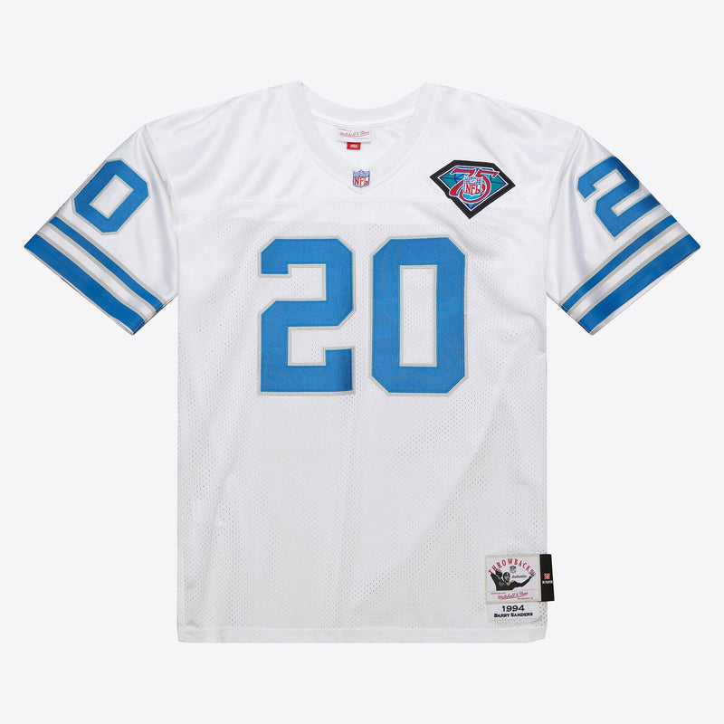 Mitchell & Ness Barry Sanders Detroit Lions 1994 White Authentic Jersey