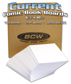 BCW Current Comic Backing Boards (1000 Count Bulk Case)