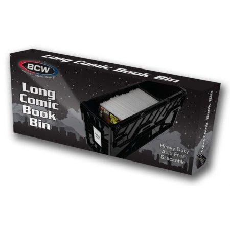 BCW Long Comic Book Storage Bin - Black