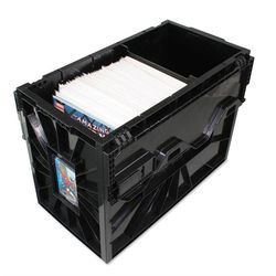 BCW Short Comic Bin - Black Plastic (Holds 150 Comics)