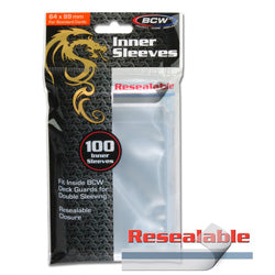 BCW Deck Guard Resealable Inner Sleeves (80 Count)