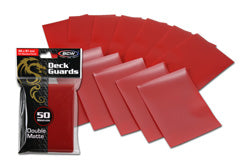 BCW Deck Guard Matte Sleeves (50 Count) - Red