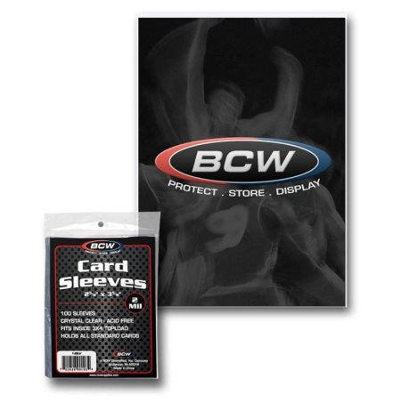 BCW Soft Card Sleeves (100 Count) - Standard Size