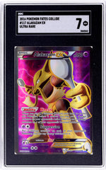 2016 Pokemon Fates Collide #117 Alakazam Ex Ultra Rare SGC 7