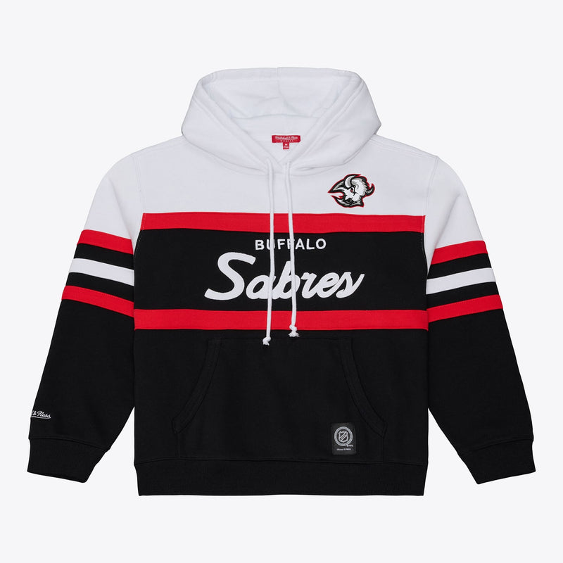 Buffalo Sabres Mitchell & Ness Women's Head Coach Hoodie - White/Black