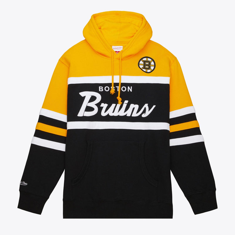 Mitchell & Ness Boston Bruins Black Head Coach Pullover Hoodie