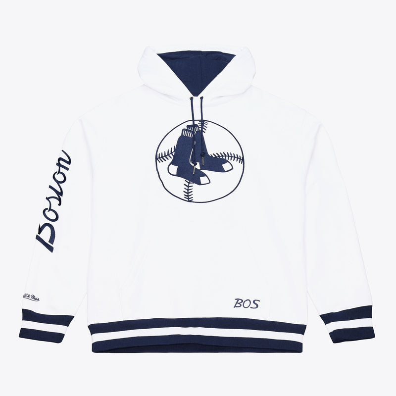 Mitchell & Ness Boston Red Sox Arctic White Fleece Hoodie