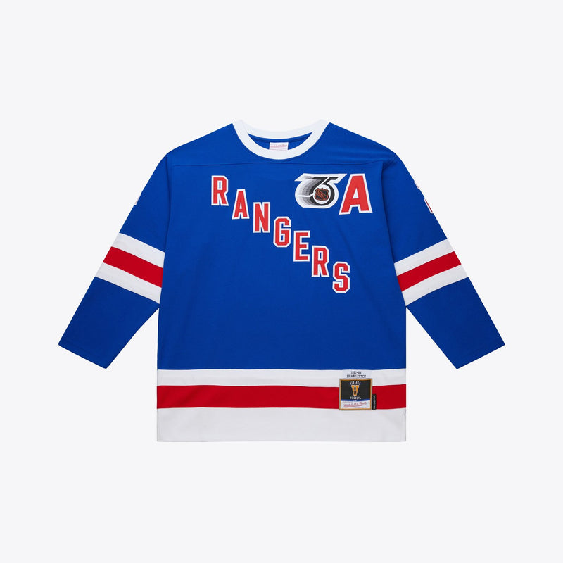 Mitchell & Ness Brian Leetch New York Rangers 1991-92 Blue Power Play Jersey