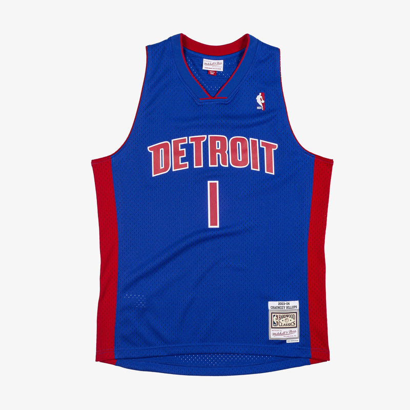Mitchell & Ness Chauncey Billups Detroit Pistons 2003-04 Blue Swingman Player Jersey