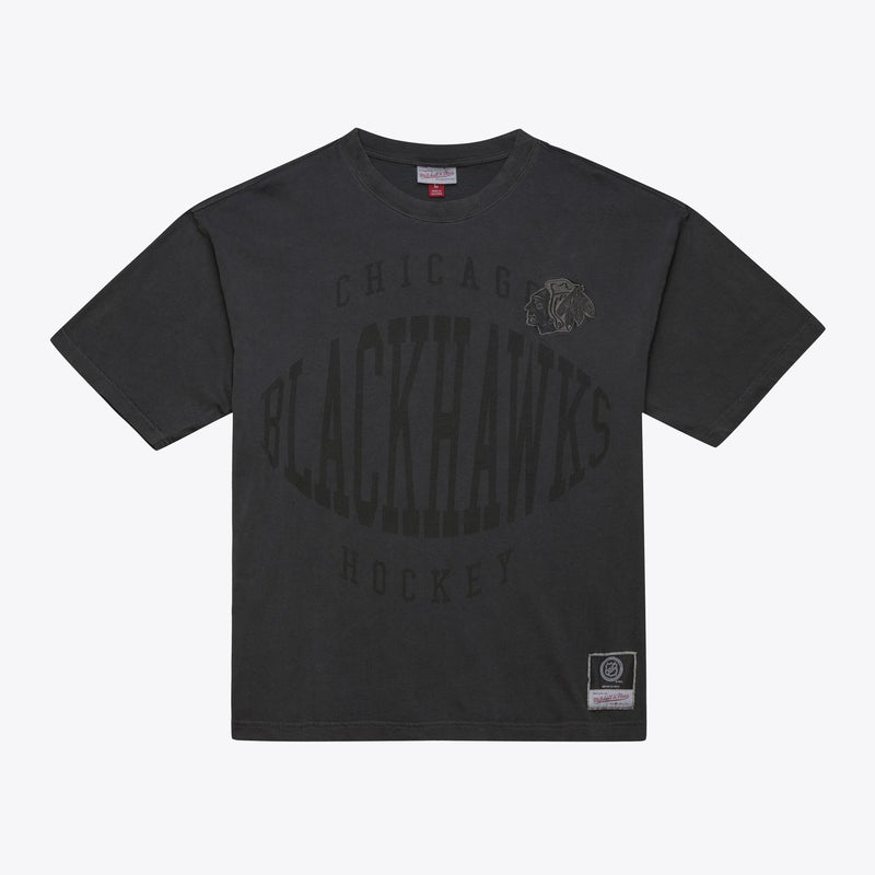 Mitchell & Ness Chicago Blackhawks Charcoal Downtown Premium T-Shirt