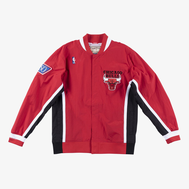 Mitchell & Ness Chicago Bulls 1996-97 Red Authentic Full-Snap Warmup Jacket