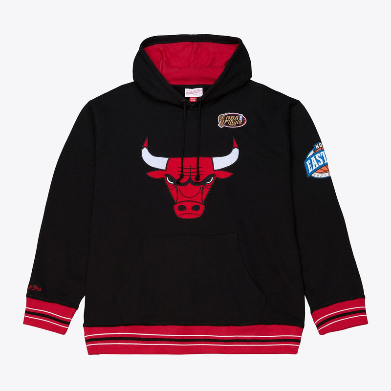 Mitchell & Ness Chicago Bulls Black Playoff Win Fleece Hoodie