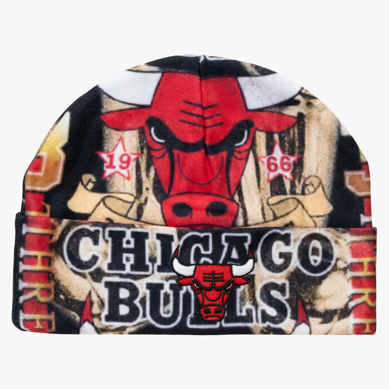 Mitchell & Ness Chicago Bulls Legacy Made All Over Print Cuffed Knit Hat