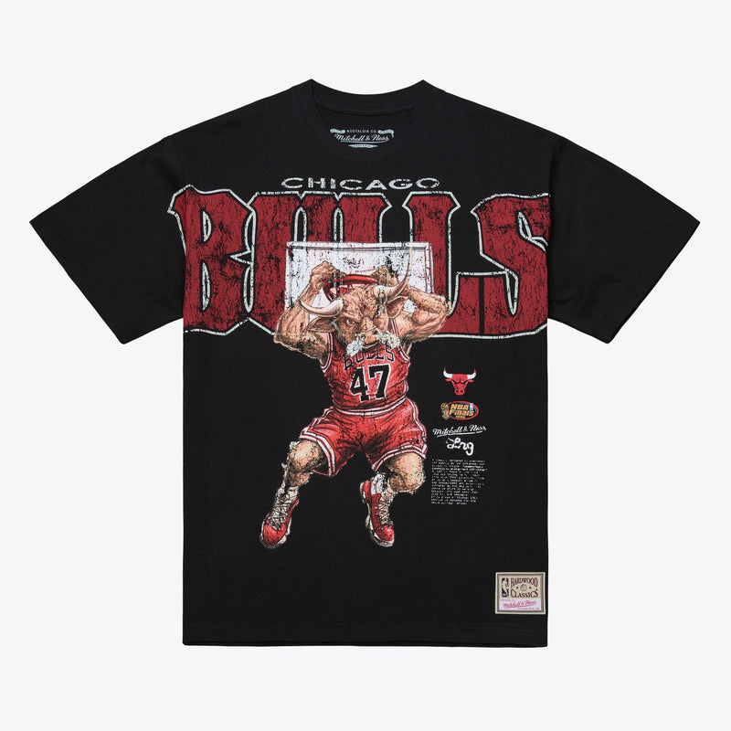 Mitchell & Ness Chicago Bulls M&N x LRG Black Wild Art T-Shirt