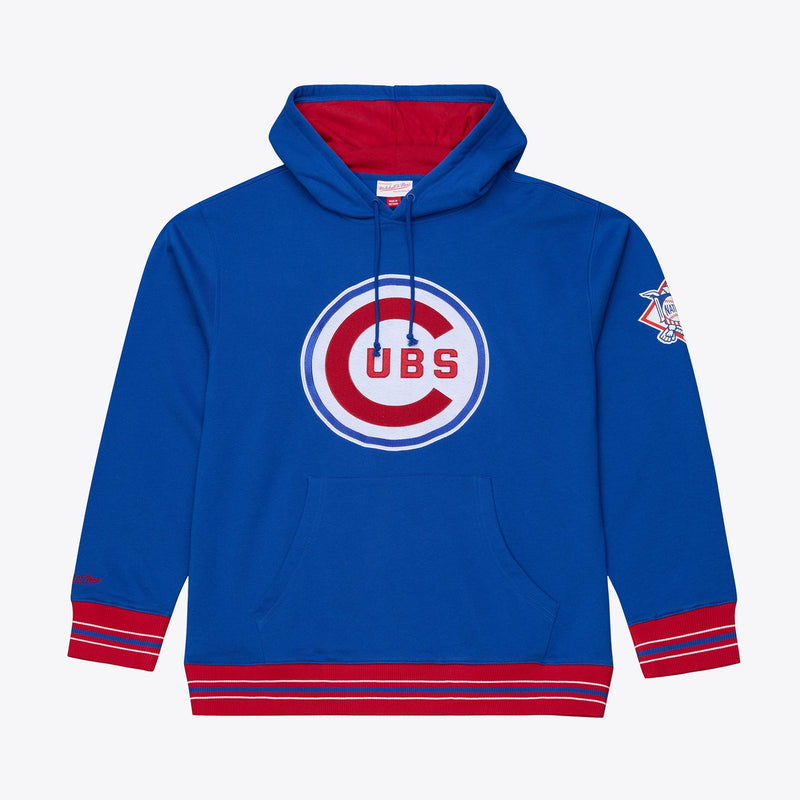 Mitchell & Ness Chicago Cubs Royal Playoff Win Fleece Hoodie