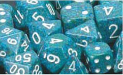 Chessex Speckled 12mm D6 Dice Block (36 Count) - Sea