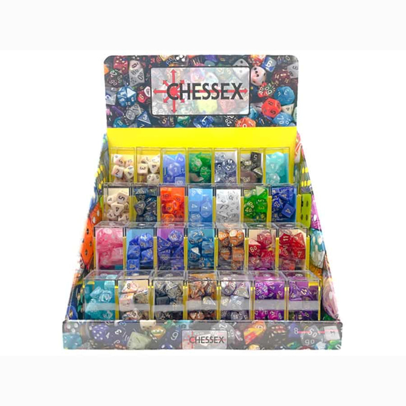 Chessex Box of 50 Classic 7-Die Polyhedral Sets - 2025 Update