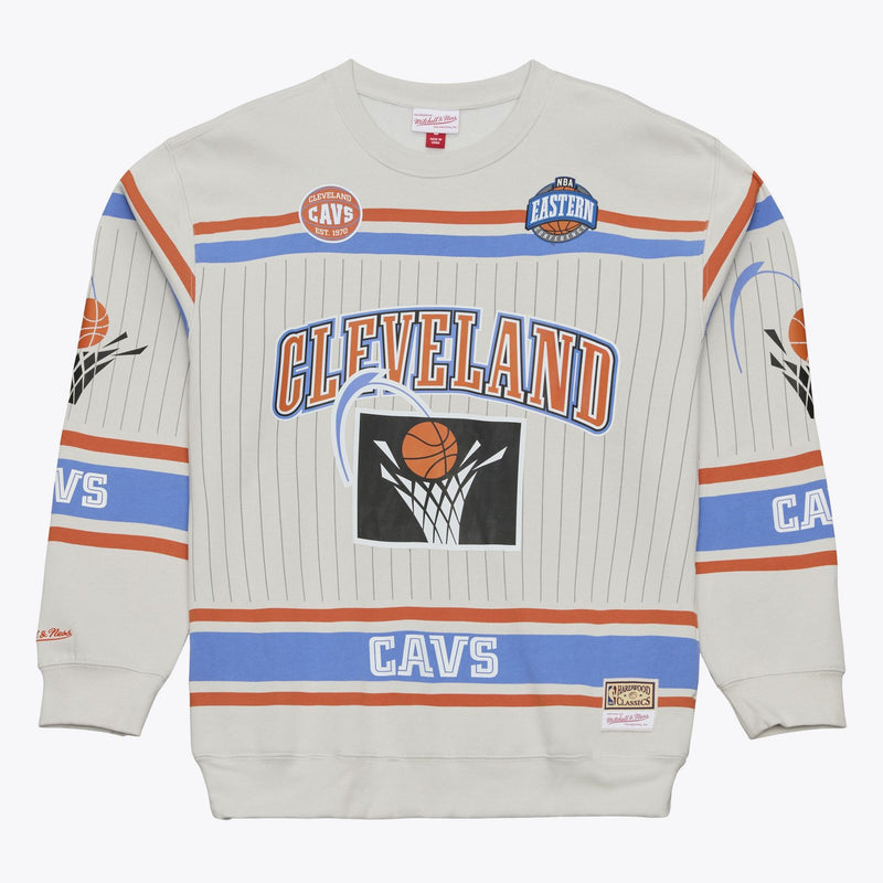 Mitchell & Ness Cleveland Cavaliers Gray Too Maxxed Fleece Sweatshirt