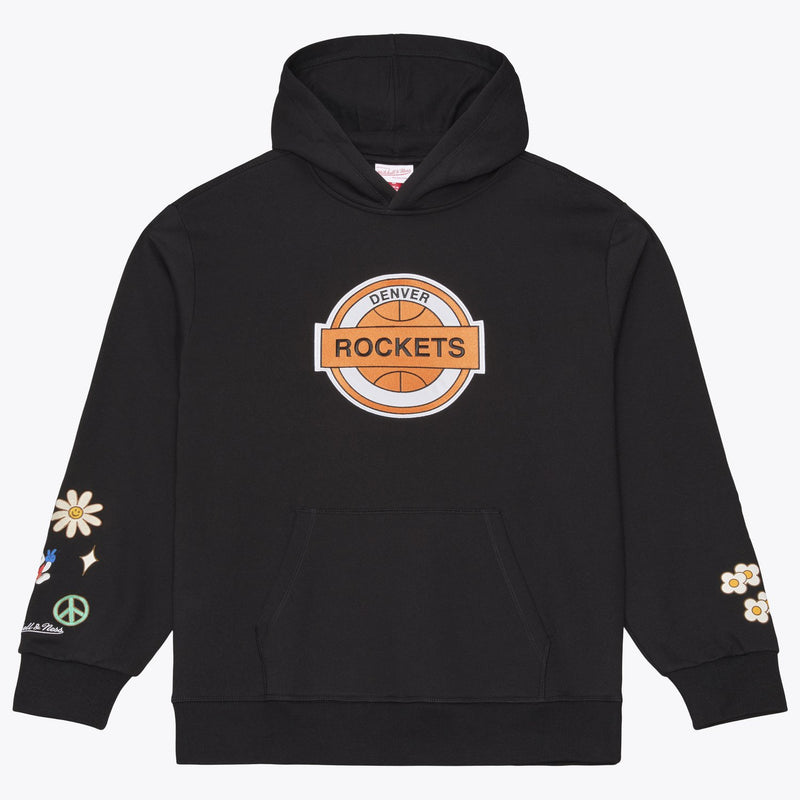 Mitchell & Ness Denver Rockets Black ABA Fleece Hoodie