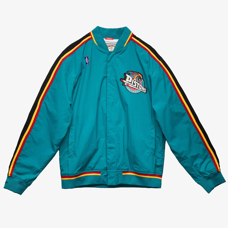 Mitchell & Ness Detroit Pistons 1997-98 Teal Authentic Full-Snap Warmup Jacket