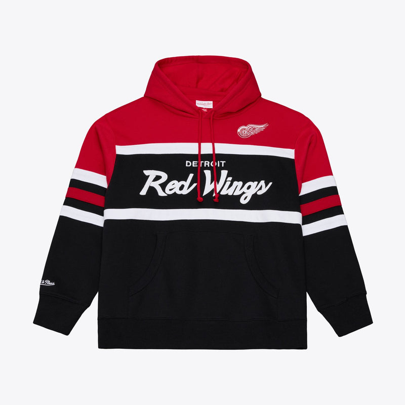 Mitchell & Ness Detroit Red Wings Black Head Coach Hoodie