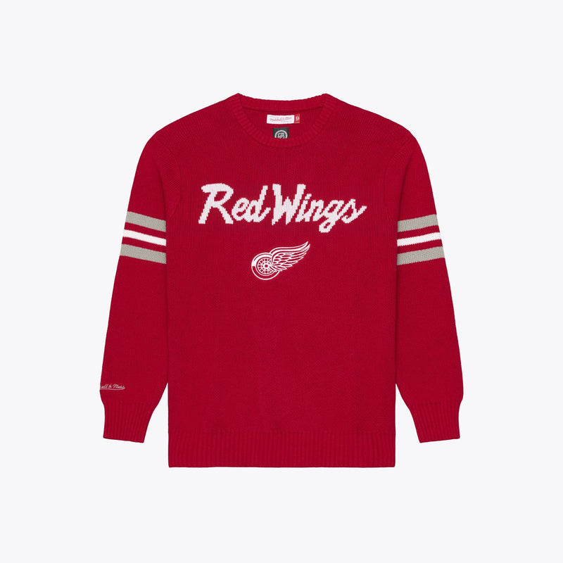Mitchell & Ness Detroit Red Wings Red Head Coach Sweater